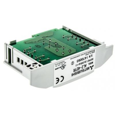 Mitsubishi AL2-4EYR Alpha 2 I/O module, 4 Outputs, Digital, Relay, For Use With Alpha 2 Series