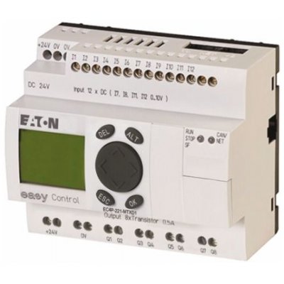 Eaton EC4P-221-MTXD1 Logic Module 24 Vdc 12 Input 8 Output