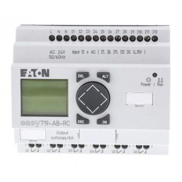 Eaton EASY719-AB-RC Logic Module 24Vdc 12 Input 6 Output