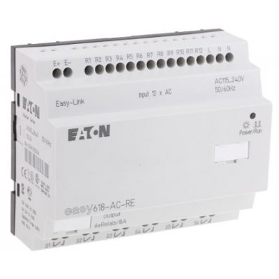 Eaton EASY618-AC-RE Expansion Module 100-240Vac 12 Input 6 Output