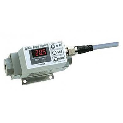 SMC PF2A711-F03-67 Series Flow Controller, 100 L/min, PNP Output, 12 → 24 V dc