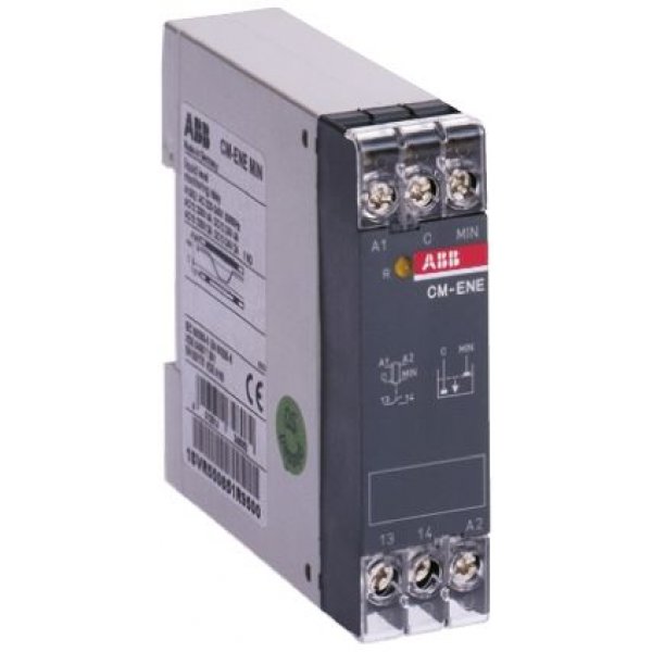 ABB 1SVR550851R9400 CM-ENE MAX Liquid Level Relay - DIN Rail, Screw Mount, Snap-On, 220 → 240 V ac