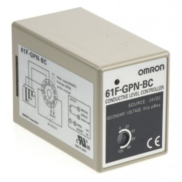 Omron 61F-GPN-BT 24VDC Level Controller - DIN Rail, 24 V dc
