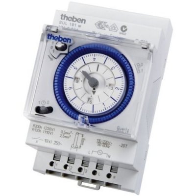 Theben/Timeguard SUL 191 w Switch Measures Hours 110-230 Vac
