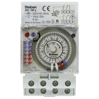 Theben/Timeguard SUL188g Switch Measures Hours 230 Vac
