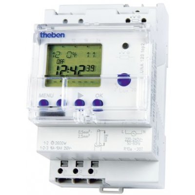 Theben/Timeguard LUNA 120 top2 Switch Measures Minutes 230 Vac
