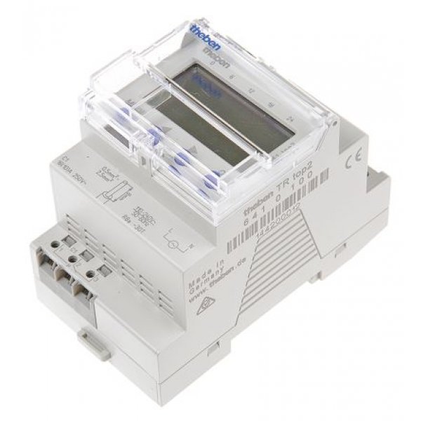 Theben / Timeguard TR 641 top2 Digital DIN Rail Time Switch 110 → 240 V ac, 1-Channel