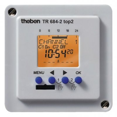 Theben/Timeguard TR684-2 top2 Digital Surface Mount Timer Switch 230-240Vac