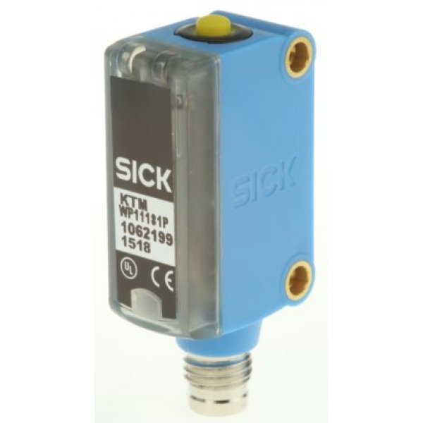 Sick KTM-WP11181P Contrast Sensors 12.5 mm, LED, PNP, 100 mA, 12 → 24 V dc