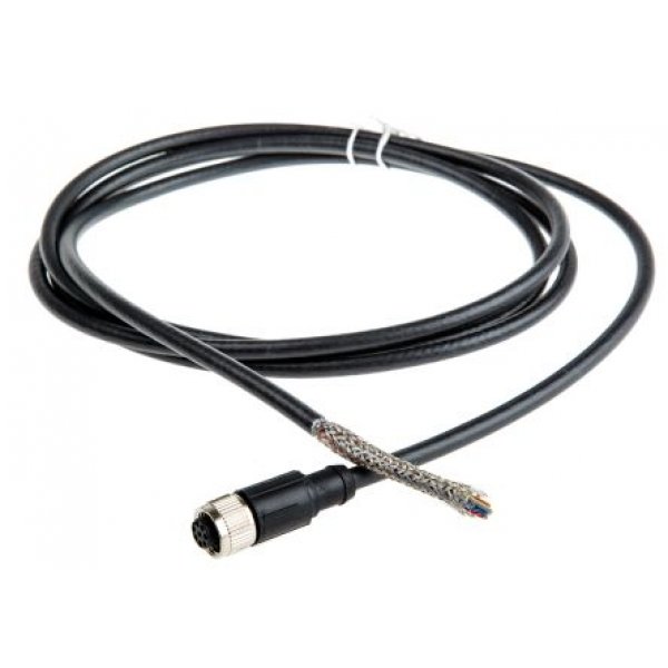 Baumer ESG 34FP0200B M12 8-Pin 2m Female Cable & Connector