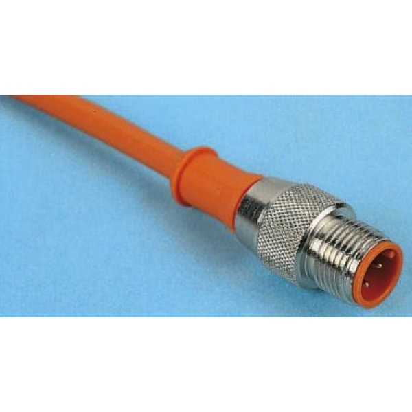 Belden RST 5-87/5M Straight Male M12 to Unterminated Sensor Actuator Cable, 5m