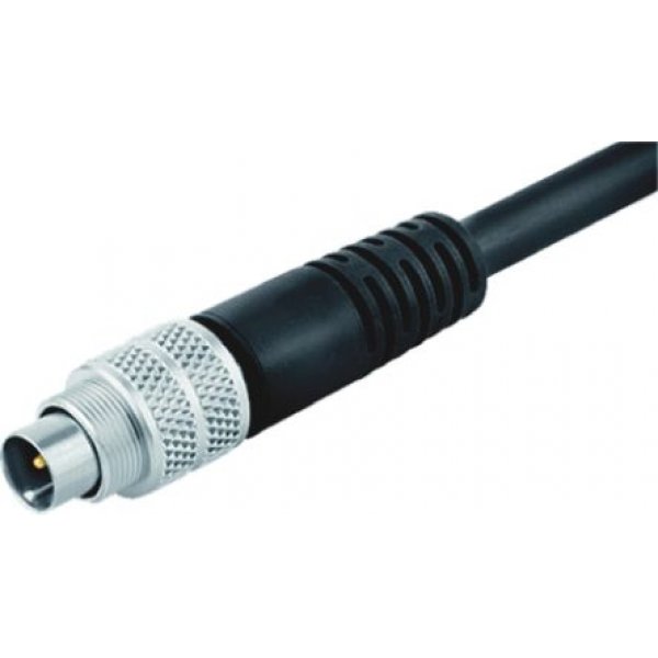 Binder 79-1401-12-02 M9 2m Male Cable Connector for use with 702 Series