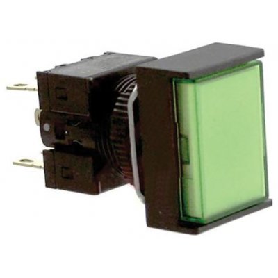 Omron A165L-JGM-24D-2 Green Push Button DPDT-NO/NC Momentary
