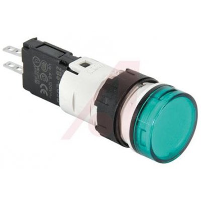 Schneider XB6AV3GB Green LED Indicator 16mm 48-120 Vac/dc