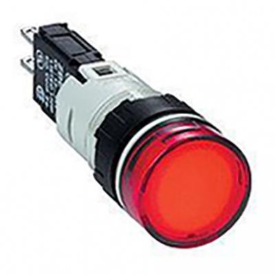 Schneider Electric XB6AV4GB Panel Mount Red LED Pilot Light, 16mm Cutout