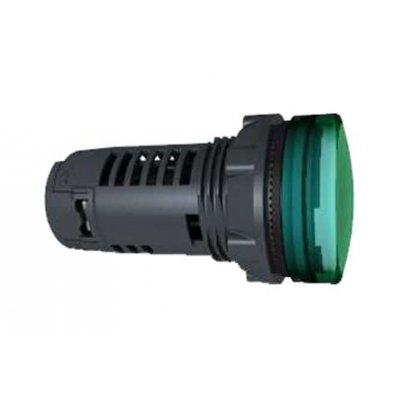 Schneider Electric XB5EVG3 Green LED Pilot Light Complete 22mm 110 V ac, 120 V ac